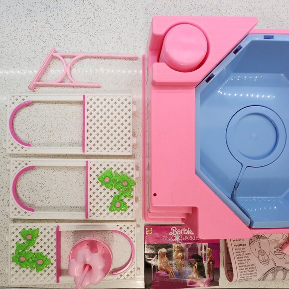 Barbie PInk Sparkles Bubblin' Pretty Spa CIB - Picture 6 of 17